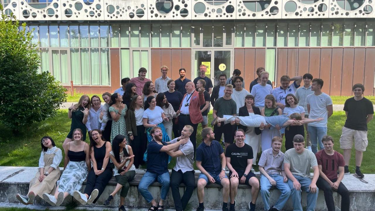 The students from the 2024 'Cities and Climate Change' summer school cohort along with the instructor, Prof. Nikola Tolin.