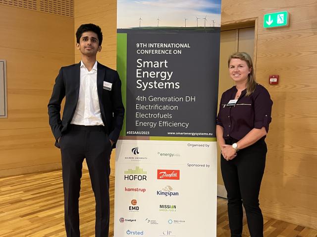 Brianna Dooley and Vedant Sinha articipating in the 9th International Smart Energy Systems Conference