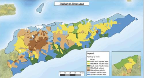 Map of Timor Leste