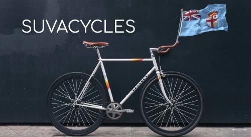 Bike with Fiji Flag